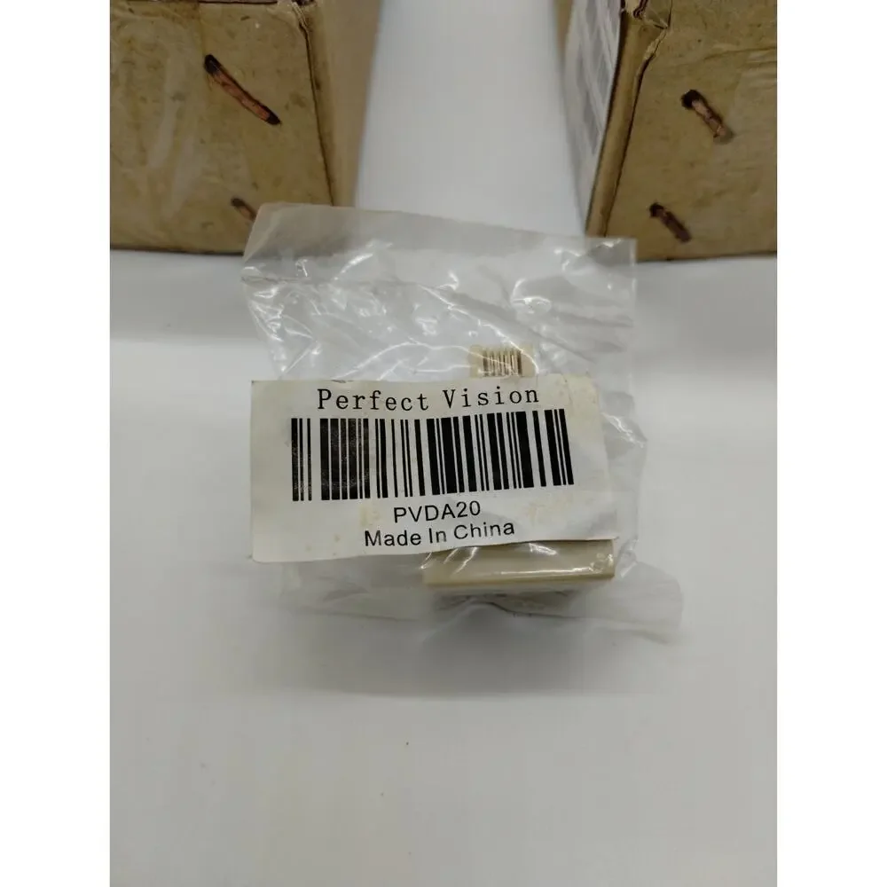 10 Pcs Telephone Phone Line 1 Male to 2 Female Modular Adapter Ivory - PVDA20